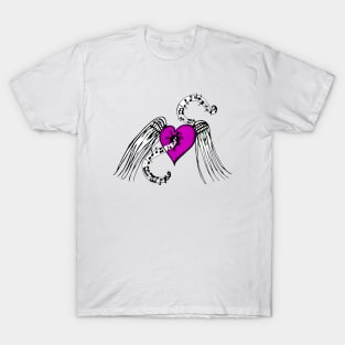 Heart Music Pink T-Shirt